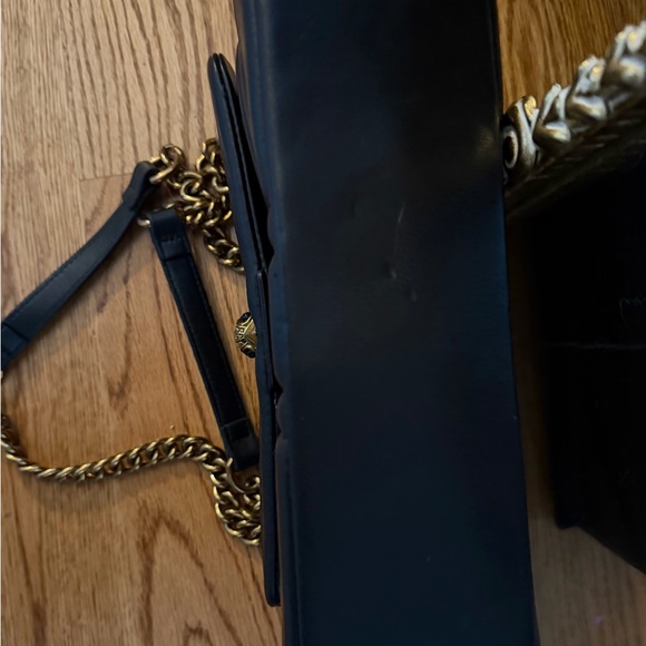 Kurt Geiger Black Kensington Shoulder Bag with Gold Chain - Picture 4 of 5